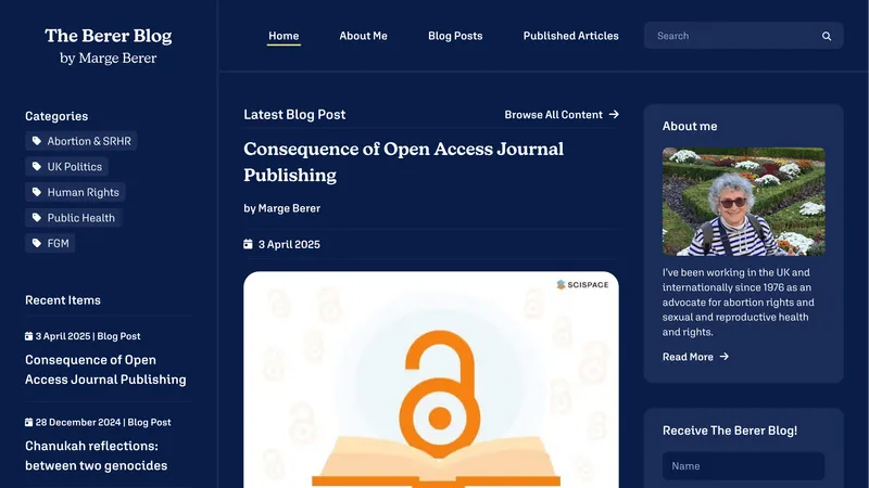 Home page screenshot