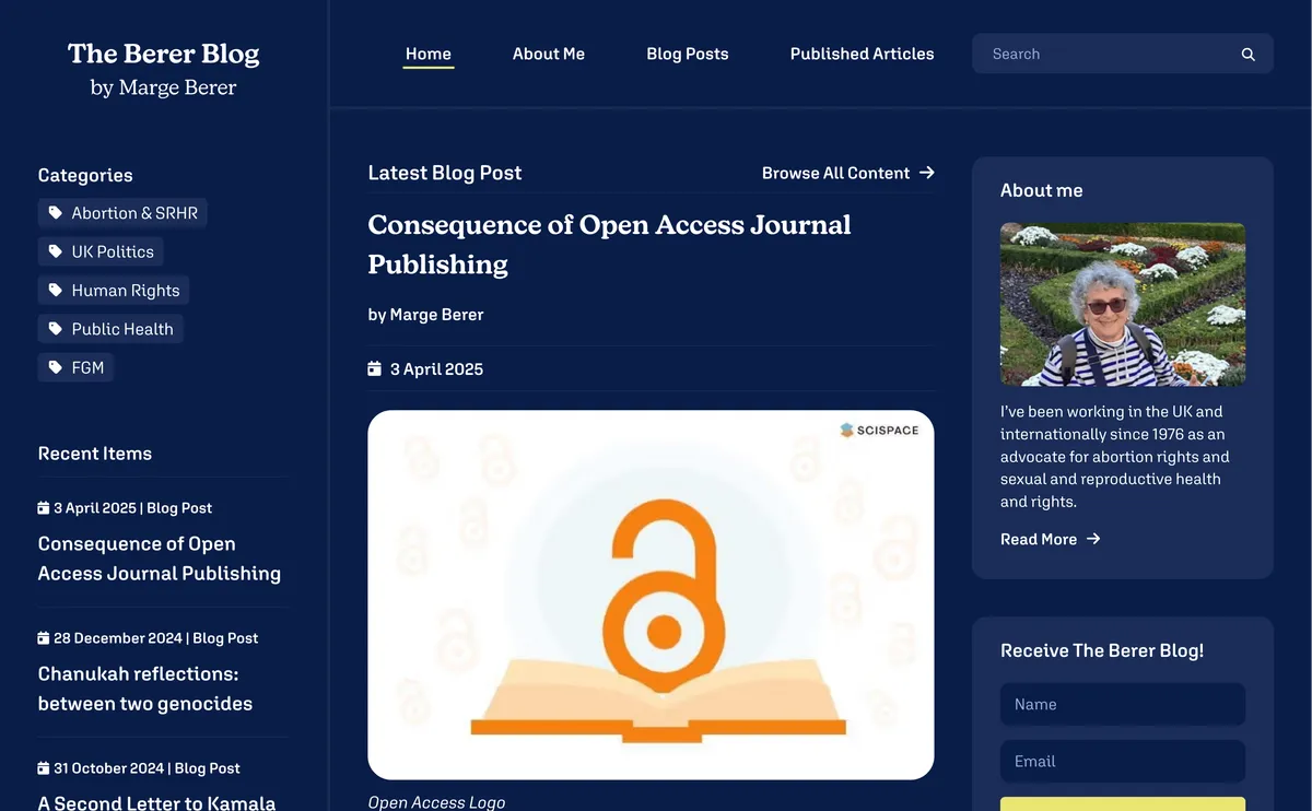 Home page screenshot