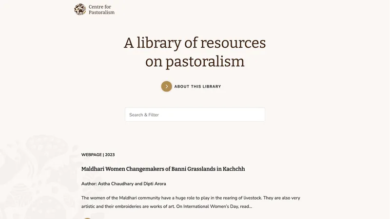 Library homepage