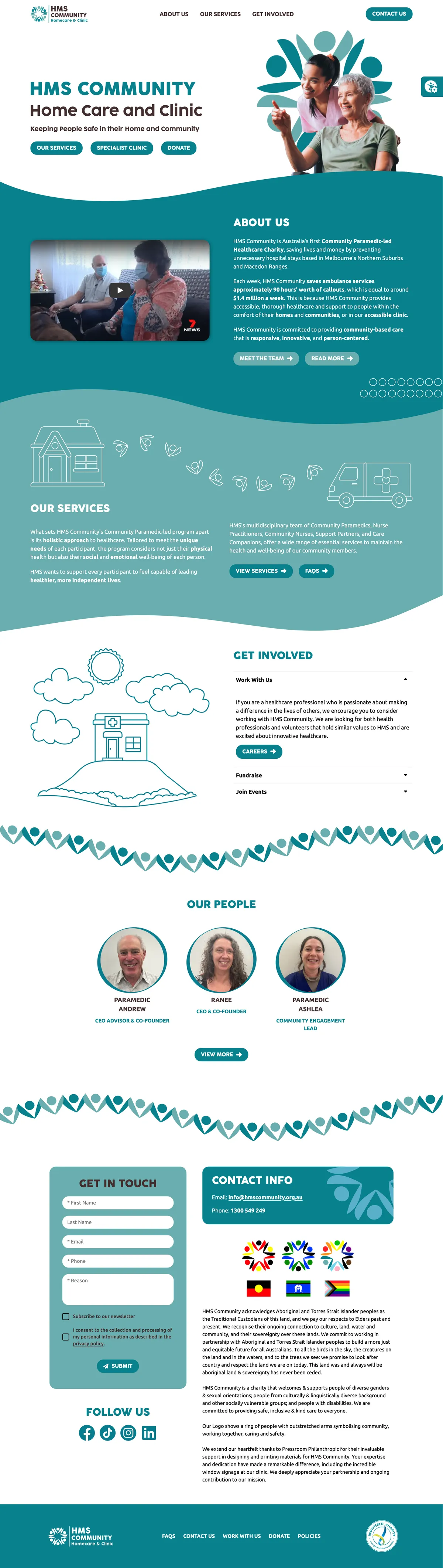 Home page screenshot