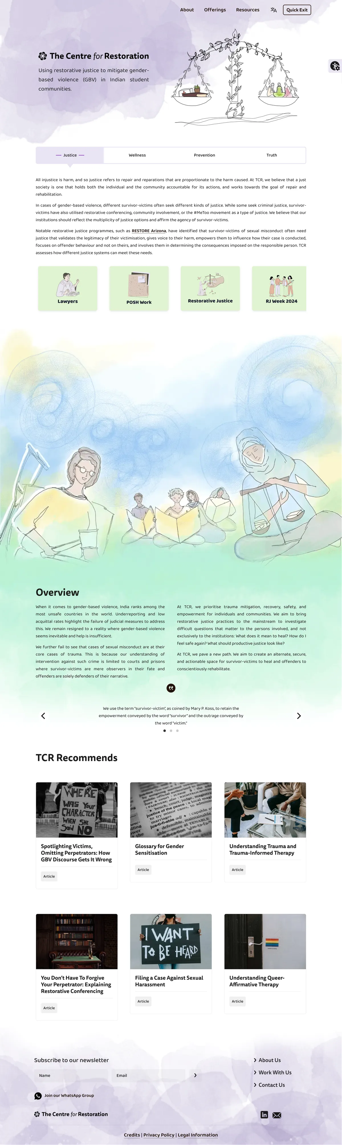 Home page screenshot